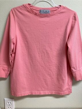 Women’s Coral Long Sleeve Crewneck Top